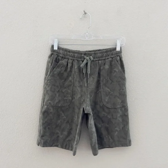 Athleta Farallon Short Bermuda Cotton Camo Olive Green Casual Lounge Travel 0 - Picture 4 of 10